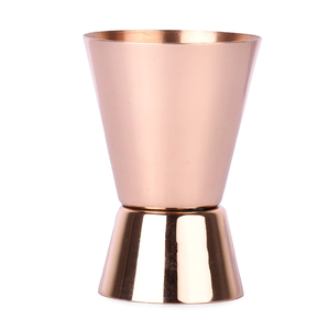 Nueva Llegada Cobre Jigger Cóctel Medición Mejor Calidad Estilo Doble Cara Oro Pulido Jigger Vidrio Precio Más Bajo - Product Image 2