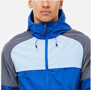 <b>Men's</b> Casual <b>Work</b> Two Piece Windbreaker Set Latest Design Mock Neck Hoodie Knee Length <b>Shorts</b> 100% Cotton Eco-Friendly - Product Image 4