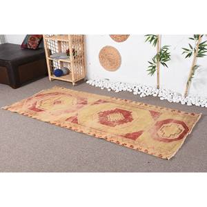 พรมขนสัตว์สไตล์โบฮีเมียนแบบชนบทขนาด3.1x6.9ฟุตงานเย็บปะสีแดงทำด้วยมือสำหรับห้องนั่งเล่นข้างเตียงโถงทางเดินทรงสี่เหลี่ยมผืนผ้าน้ำยาง - Product Image 3