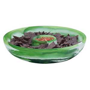 Bol en résine artisanale avec plateau époxy Accent de décoration d'intérieur de qualité supérieure pour la présentation de la table de l'Aïd et du Ramadan - Product Image 2