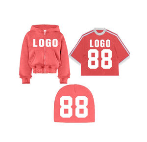 Heavyweight hoodies และหมวกสำหรับผู้ชายเสื้อยืด Boxy ใหม่ทั้งหมด-กว่า rhinestone ล้าง streetwear ผ้าฝ้ายรูปแบบของแข็งผสม - Product Image 5