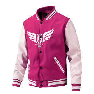 แจ็กเก็ตผ้าวูลคอตั้งสำหรับผู้ชายเสื้อแจ็กเก็ตทีมตัวแทนฤดูหนาวพิมพ์ลายแบบกำหนดเอง - Product Image 1