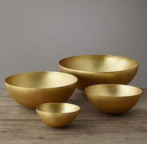 Cuencos de servicio de latón de diseño elegante para casas modernas y tradicionales con artesanía premium y trabajo hecho a mano japonés - Product Image 5