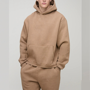 Ensemble sweat-shirt et pantalon de survêtement unisexe pour l'hiver, streetwear, taille XL, hommes, haute qualité, 100% coton, polaire, évacuation de l'humidité, respirant - Product Image 5
