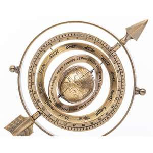 Globo Terráqueo Antiguo de Metal, Decoración de Mesa, Artesanía Metálica para Oficina y Hogar - Product Image 5