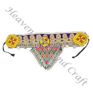 Ceinture Vintage Danse du Ventre Perle Afghani Ceinture Traditionnelle Kuchi Tribal BB099A Vieux Banjara Réel Vintage Ceintures Perlées À La Main - Product Image 1