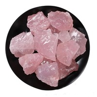 Puro Natural rosa cuarzo rosa áspero cristal crudo piedra roca Mineral espécimen curación Reiki decoración del hogar tamaño grande 1 pieza al azar