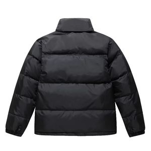 Abrigo acolchado de invierno con logotipo personalizado para hombre, chaqueta Formal a prueba de viento para otoño e invierno, cierre de cremallera, tela de lona impermeable - Product Image 3