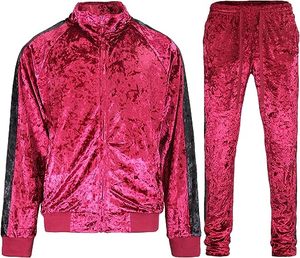 Ensemble de survêtement pour homme, vente en gros, personnalisé, pull-over uni de haute qualité, veste zippée et pantalon de survêtement à cordon de serrage - Product Image 1