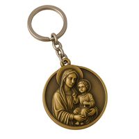 Porte-clés en métal religieux personnalisés de qualité supérieure, porte-clés en forme de croix, souvenirs et cadeaux chrétiens