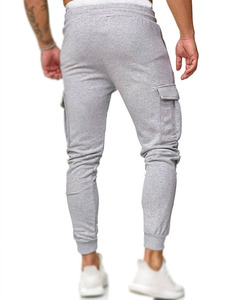 Pantalon de jogging de gymnastique pour hommes avec logo personnalisé avec poche latérale Nouveau dernier style tenue décontractée 100% coton taille élastique Streetwear élégant - Product Image 3