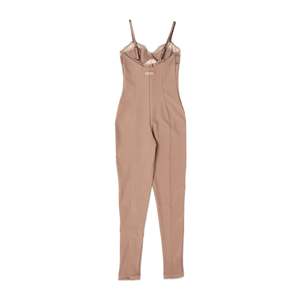   Body moldeador de mujer talla XL color caqui con ribete de encaje, sin costuras, de jersey, con control y levantamiento de glúteos - Product Image 3