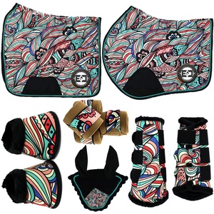 Nouveau Tapis De Selle matchy Ensemble/Cheval Tapis De Selle Ensemble/Sublimation Tapis De Selle Matchy Ensemble Équine dressage Tapis De Selle Tapis de Selle - Product Image 1