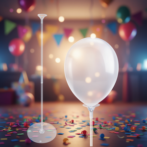 Supporto per Palloncini con Base Trasparente 50Cm per Decorazioni per Feste - Product Image 3