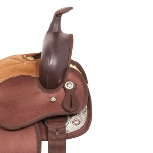 Diseño personalizado Premium sintético Western Barrel Racing Saddles Horse Tack Set Proveedor indio con opciones de tamaños de asiento - Product Image 3