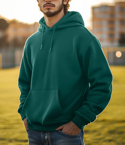 Vente en gros de polaire lourde 480-500 GSM Sweat à capuche surdimensionné en 65% coton brossé de haute qualité, 35% polyester du Bangladesh pour hommes - Product Image 3