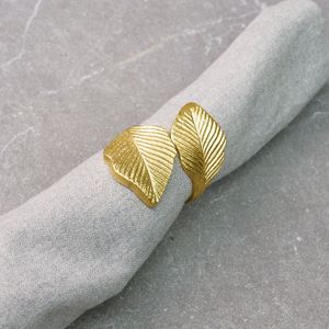 Metal napkin ring for elegant dinner party <b>table</b> decorations with unique modern style dining accessories for festive <b>occasions</b> - Product Image 3
