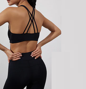 Polyester imprimé personnalisé femme vêtements de gym ensemble femmes Spanfex 2 pièces vêtements de fitness vêtements de yoga - Product Image 3