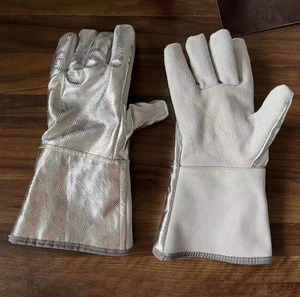 Gants de soudage en cuir anti-incendie directs d'usine pour le travail Gants de sécurité de protection pour l'industrie - Product Image 1