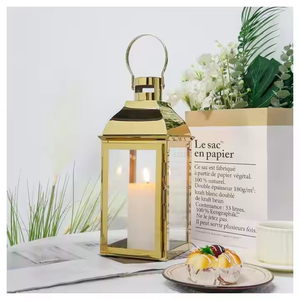 Linternas de diseño 2025 Linternas de velas colgantes de metal y vidrio de alta calidad en varios tamaños Perfectas para accesorios de decoración del hogar. - Product Image 2