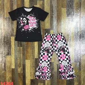 Ensemble de pyjamas à manches longues unisexe pour Halloween Vêtements confortables pour enfants avec logo personnalisé ODM pour garçons et filles - Product Image 1