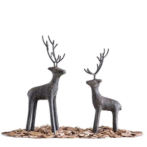 Decoración clásica de Navidad, ciervo de metal, colgante para fiesta en casa, Año Nuevo, hecho en la india, venta al por mayor - Product Image 1