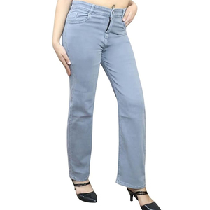 Pantalones Vaqueros de Mezclilla para Mujer, de Secado Rápido, Precio Razonable, Hechos a Medida, 100% Algodón, OEM, Transpirables, Estilo Urbano - Product Image 4