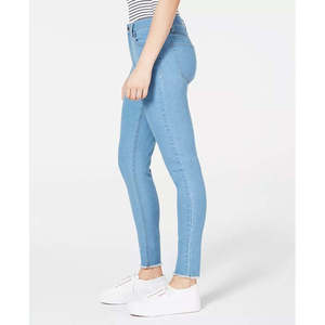 Jeans Skinny a Vita Alta con Orlo Grezzo per Ragazzi Tinseltown, Taglia 9, Denim Blu Brillante, Tessuto Traspirante, Elemento di Moda Semplice - Product Image 3