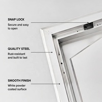 Panneaux d'accès au plafond en aluminium en gros, grilles de ventilation murales encastrées en métal, adaptés aux bâtiments commerciaux/résidentiels et aux hôpitaux