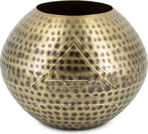 Vase à fleurs en aluminium au design moderne martelé de taille personnalisée avec finition en laiton pour la décoration intérieure Vase en métal de table - Product Image 1