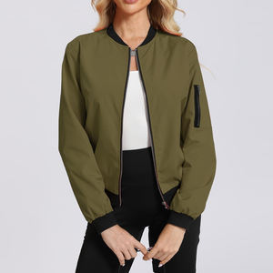 Chaqueta Bomber de Invierno para Mujer al Mejor Precio, con Logotipo Personalizado, Lisa, Transpirable - Product Image 3