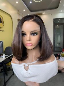 Style Cut Vietnamese Remy Hair Single Weft <b>Wig</b> Silky Straight Style Virgin <b>Human</b> Hair - Product Image 1