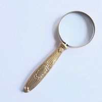 Compact Travel-Friendly Small Size Metal Magnifying Glass Modern Design Customizable Options for Map Reading Detailed Inspection