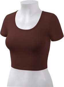 เสื้อครอปสตรีน้ำหนักเบาเสื้อครอปท็อปสไตล์ใหม่ล่าสุดราคาไม่แพง - Product Image 4
