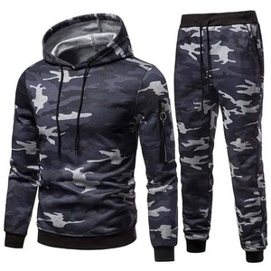 Chándales de hombre de color personalizado de manga larga precio barato 100% algodón polar Casual en blanco ropa de invierno 2 piezas nuevo estilo de los hombres - Product Image 3