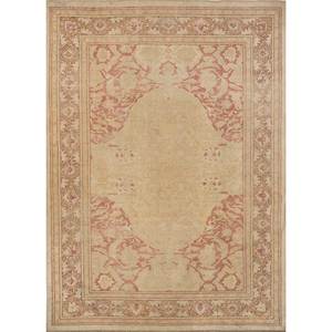 Tapis en laine noué à la main Aalam Gold Pae-5883, motif médaillon rectangulaire pour chambre et salon, personnalisé pour la maison - Product Image 1