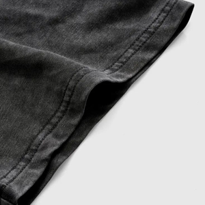 T-shirt unisexe de luxe délavé, 100% coton, délavé à l'acide, vintage, délavé à la pierre, décontracté, pour la salle de sport - Product Image 4