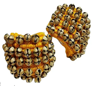 Ghungru de latón vibrante atado con hilo de algodón, cuerda para campana de tobillo de primera calidad hecha a mano Kathak disponible a precio al por mayor - Product Image 5