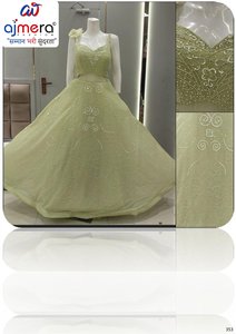Vestido de Fiesta Largo y Elegante para Mujer, Estilo Ajmera, Cintura Natural Moderna, Sin Mangas, para Bodas Tradicionales y Recepciones - Product Image 2