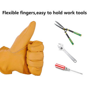 Guantes de Seguridad Ligeros y Transpirables de Cuero Vacuno para Conductores y Trabajadores de la Construcción, Guantes de Trabajo Industriales Personalizables - Product Image 5