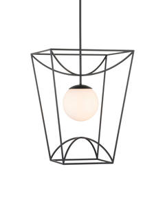 Linterna colgante de hierro con acabado antiguo de diseño de tendencia creada para el hogar tradicional, oficina, cocina, comedor, luz decorativa - Product Image 3