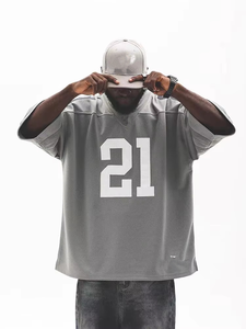 OEM/ODM Vêtements de rue pour hommes, coupe ample, jersey, matière en maille, léger, séchage rapide, impression de logo personnalisée disponible - Product Image 4