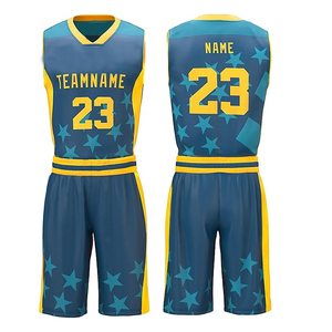 Uniforme de Baloncesto Transpirable de Poliéster al por Mayor, Conjunto de Entrenamiento Duradero sin Mangas con Técnicas de Sublimación Impresas 2026 - Product Image 1