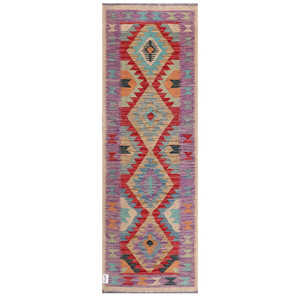 พรมอิมาโกะ ไมมาณา อัฟกานิสถาน คิลิม รุ่น 201 x 68 ซม. ผลิตภัณฑ์ผ้าแขวนผนัง - Product Image 1