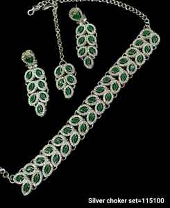 Indian Traditional Kundan Silver Plated Jewellery <b>Set</b> and Copper Necklace <b>Set</b> for <b>Women</b> & Girl Indian Accessories Jewlery <b>Women</b> - Product Image 3
