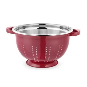 Durable Modern Style Stainless Steel <b>Colander</b> Elegant Home Kitchen Basket <b>Strainer</b> for Export Use - Product Image 2