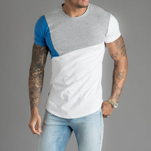 Camiseta transpirable y seca de cuello redondo para hombre, camiseta de manga corta 100% algodón para hombre - Product Image 2