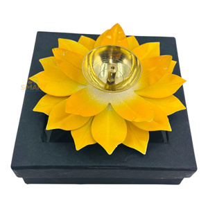 Iron Lotus Diya Welded Home Decoration Tableware with Religious & Modern Themes From Rajasthan - Product Image 5