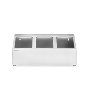 Contenitore Gastronorm HENDI a 3 Scomparti 512x245x215mm con Supporto per Stoccaggio - Product Image 1