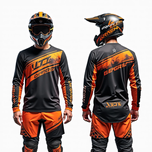 Maillot de course de motocross personnalisé pour homme, manches longues, respirant et confortable, vêtements de course automobile - Product Image 5